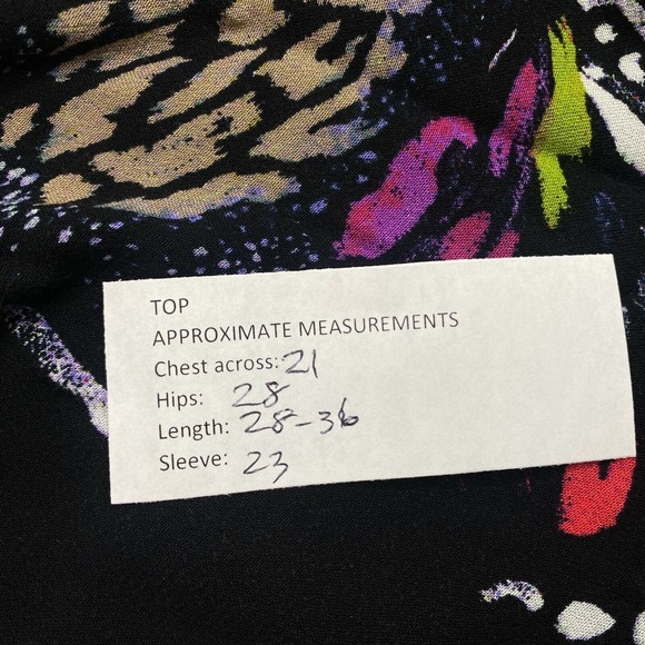 Free People Field Of Butterflies Tunic Top XS Womens Black Swing Flowy Oversized - Picture 8 of 12